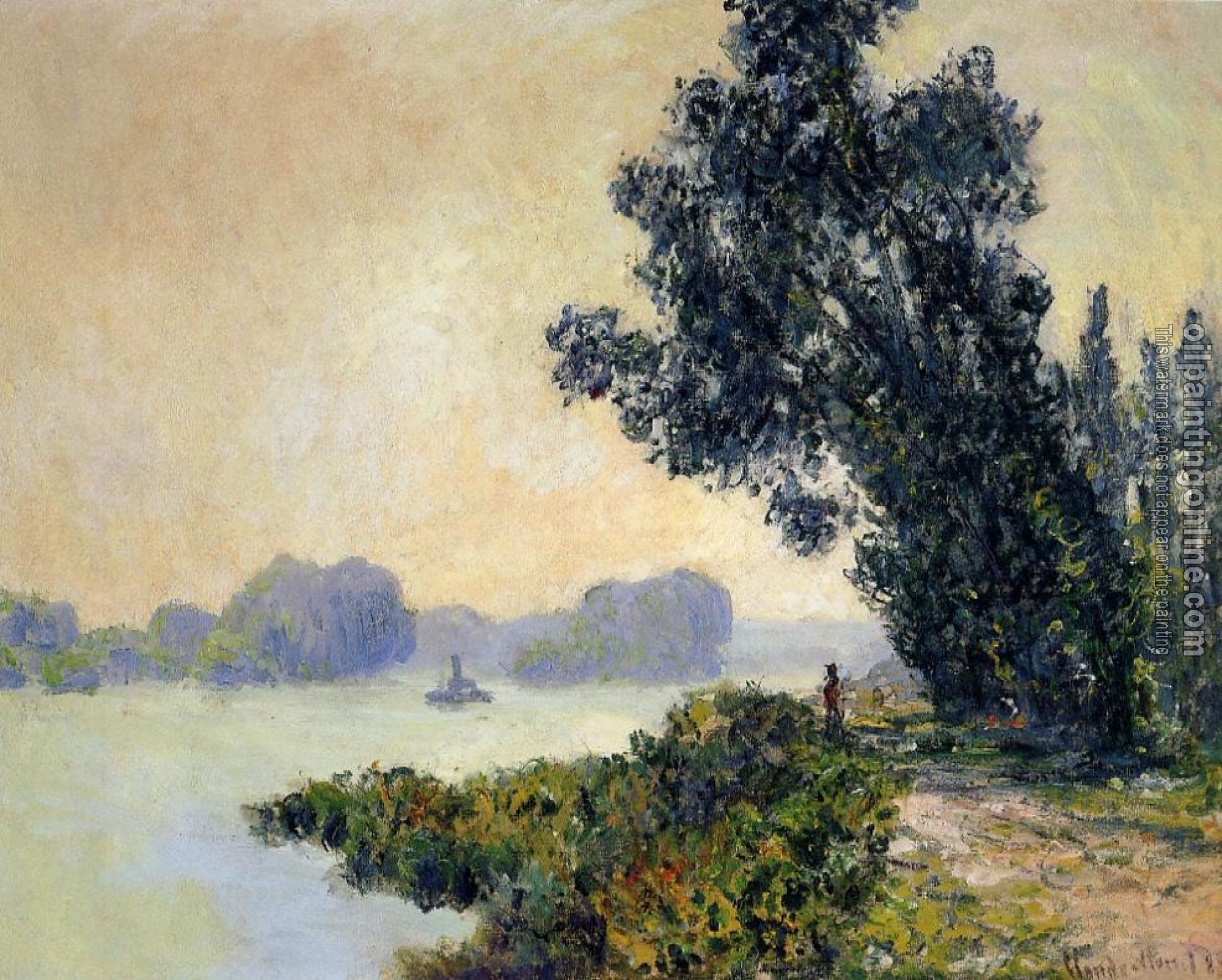 Monet, Claude Oscar - The Towpath at Granval